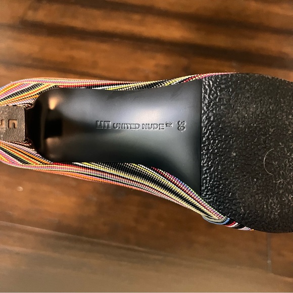 United Nude Multicolored Heeled Boots Playful and Chic - Picture 4 of 5